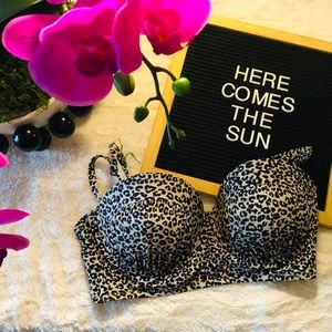 Xhilaration Leopard Bikini Top